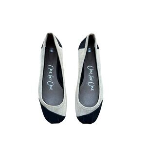 TOMS Alessandra Burlap Ballet Flats Size 8